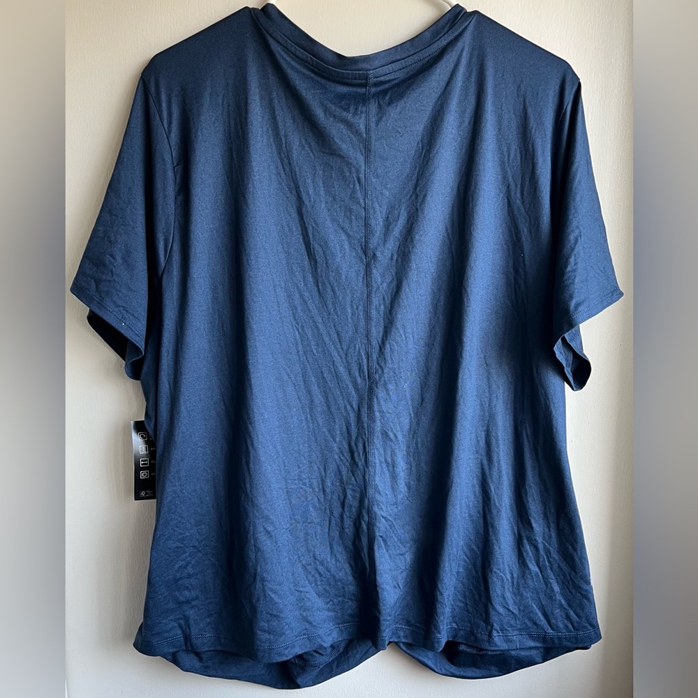 NWT Ideology Blue Short Sleeve Tee - Picture 2 of 4